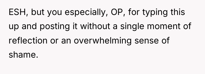 ESH, but you especially, OP, for typing this up and...