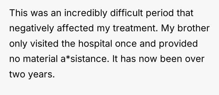 This was an incredibly difficult period that negatively affected my...