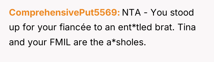 ComprehensivePut5569 NTA - You stood up for your fiancée to...