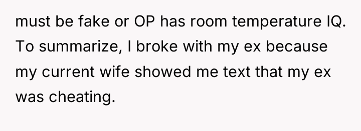 must be fake or OP has room temperature IQ. To...
