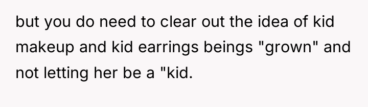 but you do need to clear out the idea of...