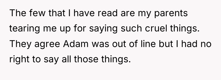 The few that I have read are my parents tearing...