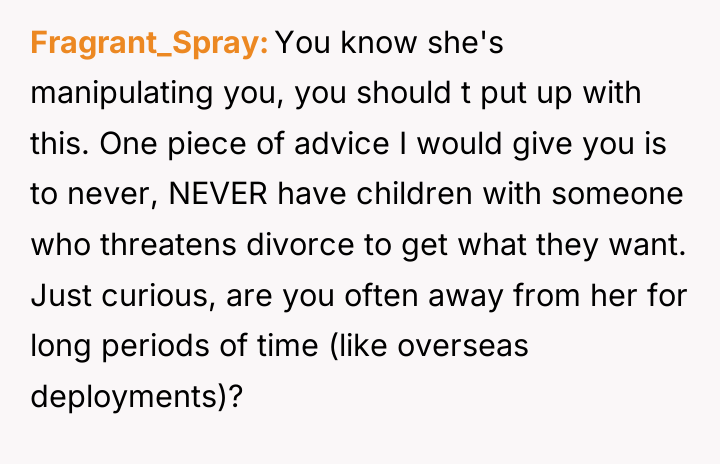 Fragrant_Spray You know she's manipulating you, you should t put...