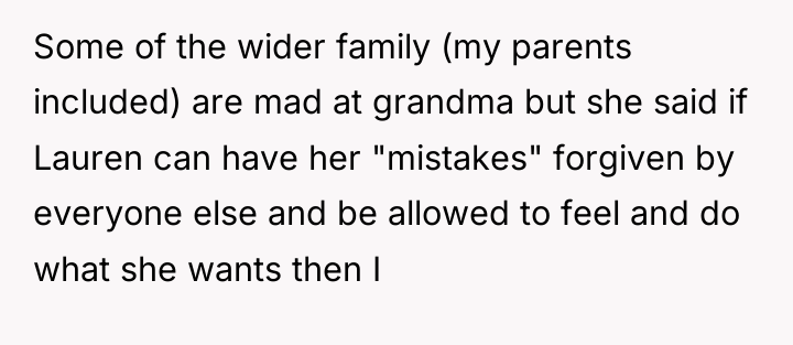 Some of the wider family (my parents included) are mad...