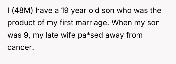 I (48M) have a 19 year old son who was...
