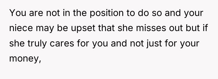 You are not in the position to do so and...