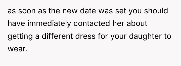 as soon as the new date was set you should...