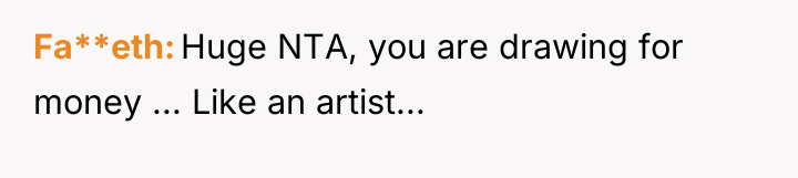 Fa**eth Huge NTA, you are drawing for money ... Like...
