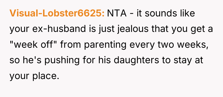 Visual-Lobster6625 NTA - it sounds like your ex-husband is just...