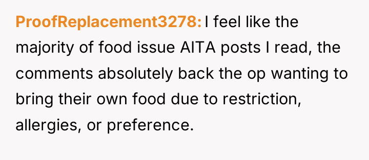 ProofReplacement3278 I feel like the majority of food issue AITA...