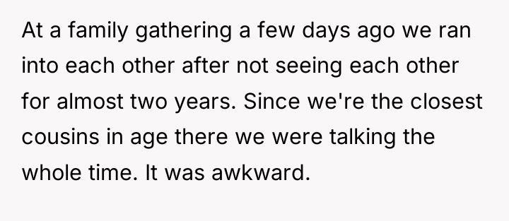 At a family gathering a few days ago we ran...