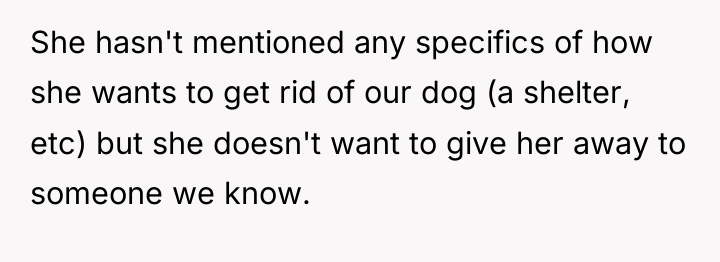 She hasn't mentioned any specifics of how she wants to...