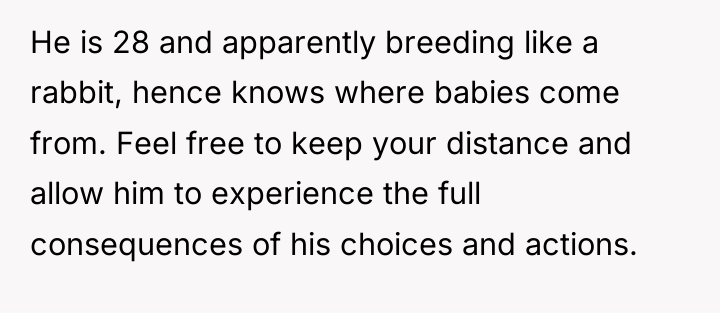 He is 28 and apparently breeding like a rabbit, hence...