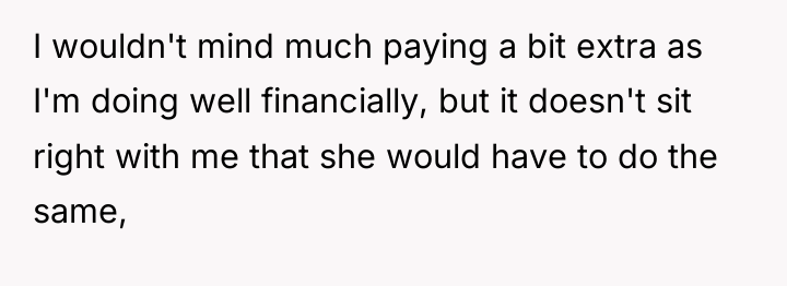 I wouldn't mind much paying a bit extra as I'm...