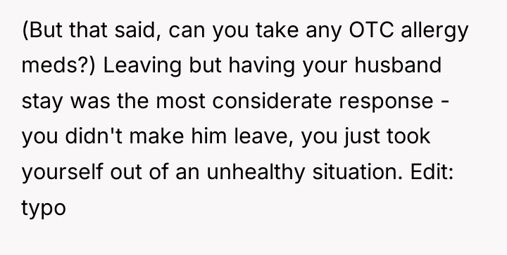 (But that said, can you take any OTC allergy meds?)...