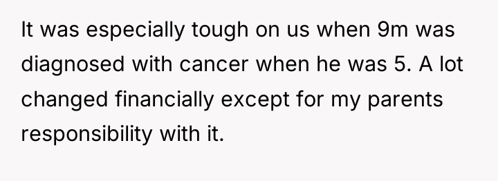 It was especially tough on us when 9m was diagnosed...