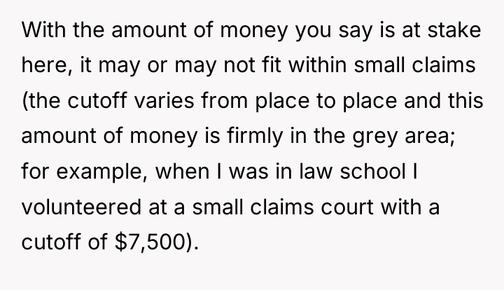 With the amount of money you say is at stake...