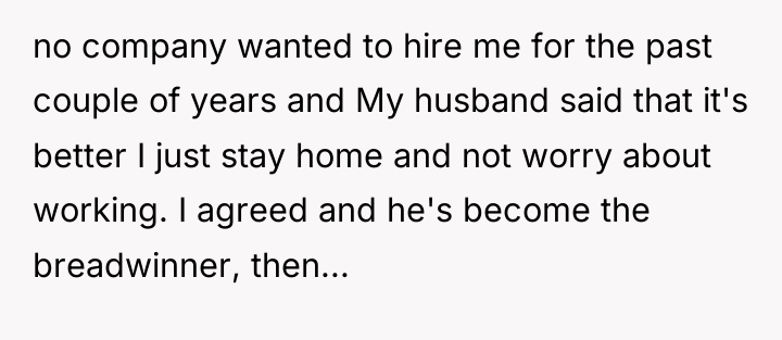 no company wanted to hire me for the past couple...