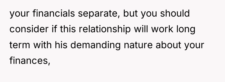 your financials separate, but you should consider if this relationship...