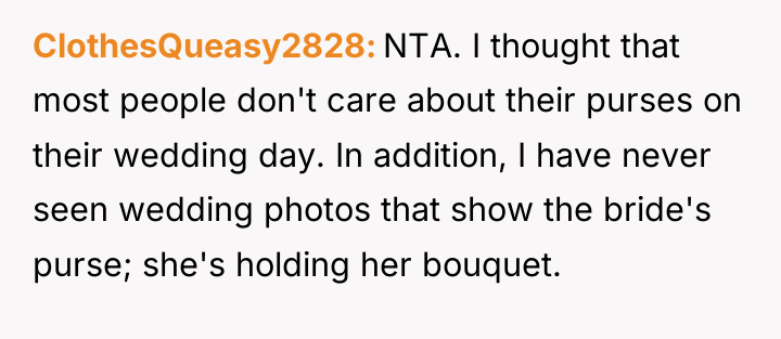 ClothesQueasy2828 NTA. I thought that most people don't care about...