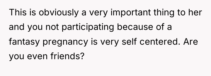 This is obviously a very important thing to her and...