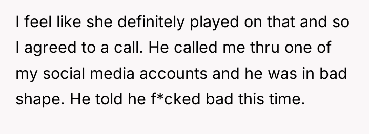 I feel like she definitely played on that and so...