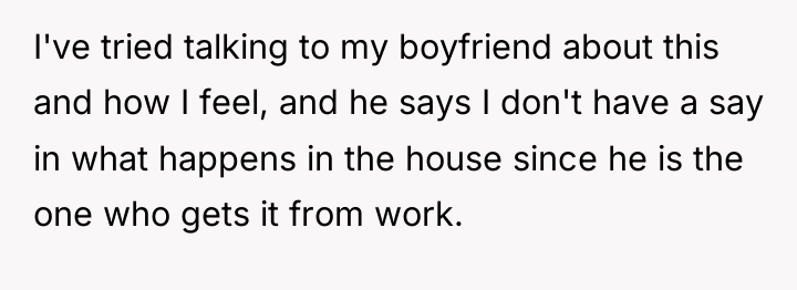 I've tried talking to my boyfriend about this and how...