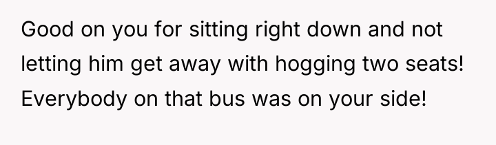 Good on you for sitting right down and not letting...