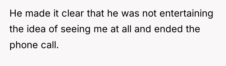 He made it clear that he was not entertaining the...