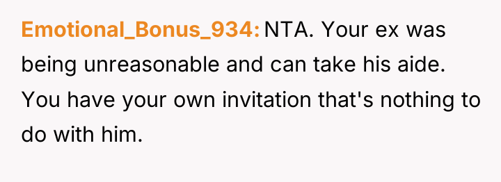 Emotional_Bonus_934 NTA. Your ex was being unreasonable and can take...