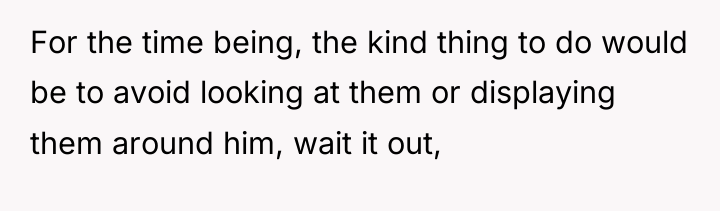 For the time being, the kind thing to do would...