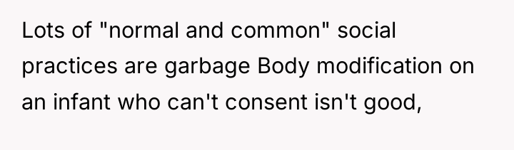 Lots of "normal and common" social practices are garbage Body...