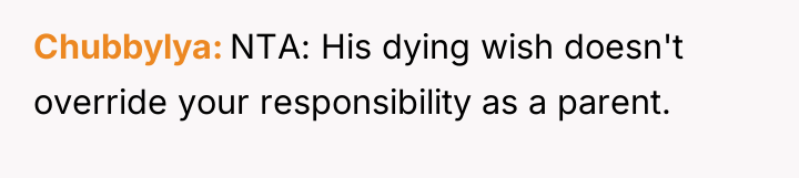 Chubbylya NTA: His dying wish doesn't override your responsibility as...