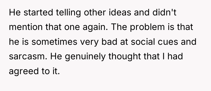He started telling other ideas and didn't mention that one...