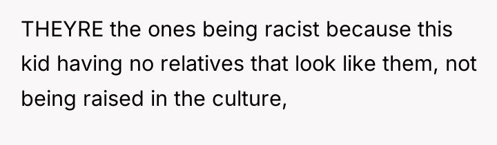 THEYRE the ones being racist because this kid having no...
