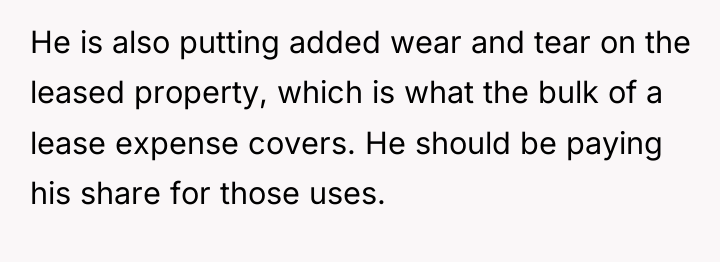 He is also putting added wear and tear on the...