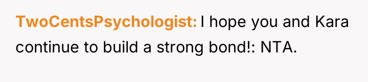 TwoCentsPsychologist I hope you and Kara continue to build a...