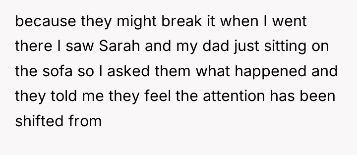 because they might break it when I went there I...