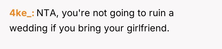 4ke_ NTA, you're not going to ruin a wedding if...