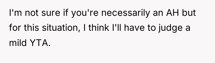 I'm not sure if you're necessarily an AH but for...