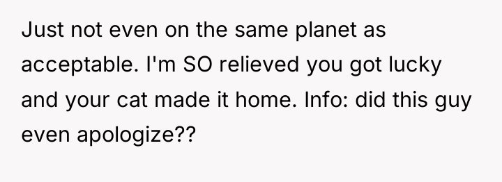Just not even on the same planet as acceptable. I'm...