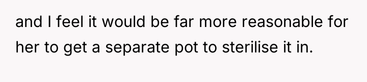 and I feel it would be far more reasonable for...
