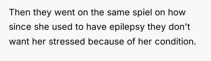Then they went on the same spiel on how since...