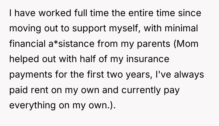 I have worked full time the entire time since moving...