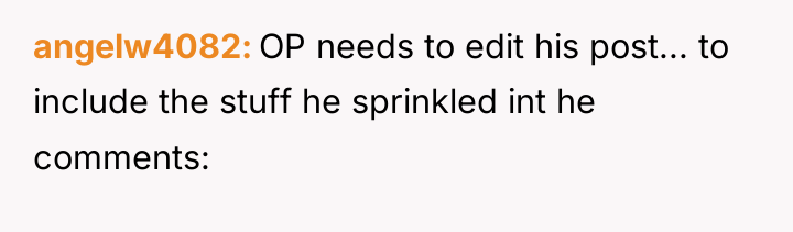 angelw4082 OP needs to edit his post... to include the...