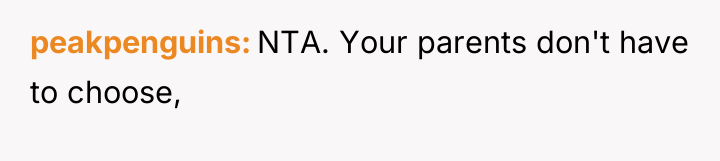 peakpenguins NTA. Your parents don't have to choose,