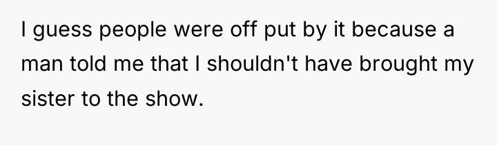 I guess people were off put by it because a...
