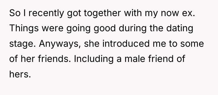 So I recently got together with my now ex. Things...