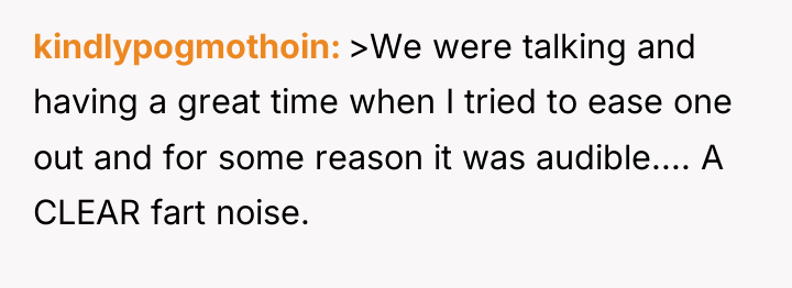 kindlypogmothoin >We were talking and having a great time when...