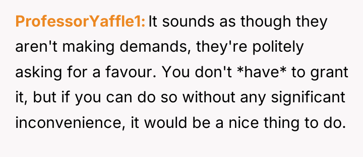 ProfessorYaffle1 It sounds as though they aren't making demands, they're...
